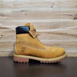 Timberland Premium Leather Wheat Waterproof Boots Men's Size 8M